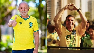 Lula y Flávio Bolsonaro Lula y Flávio Bolsonaro