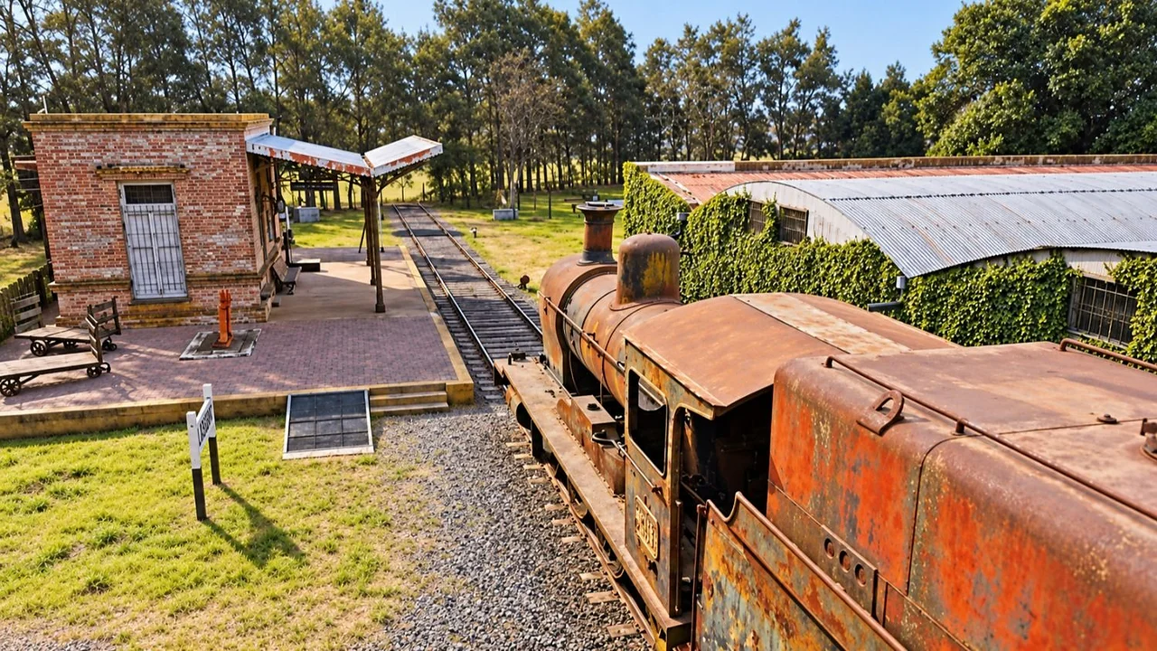 El pueblo fantasma de Buenos Aires que esconde un museo único: tiene una estación de tren sin pasajeros y hasta una línea de subte