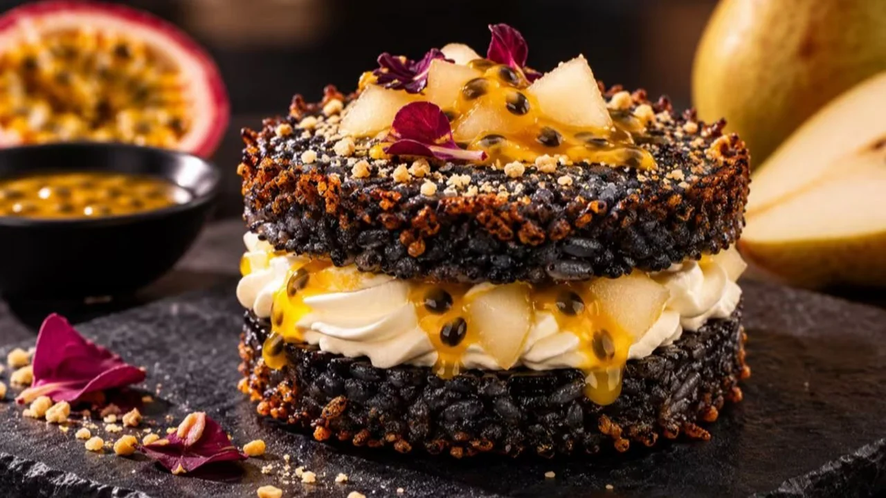 A diferencia del alfajor convencional, el alfasushi salado reemplaza las tapas de masa por arroz y utiliza salmón como ingrediente principal del relleno. 