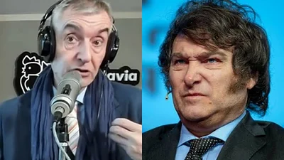 Nelson Castro y Javier Milei. Nelson Castro y Javier Milei.