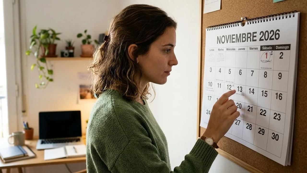 Calendario de feriados.