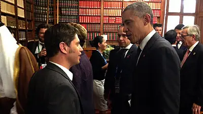 "Obama, Putin, Merkel, Rajoy y Hollande se acercaron para preguntarme por la salud de Cristina" "Obama, Putin, Merkel, Rajoy y Hollande se acercaron para preguntarme por la salud de Cristina"