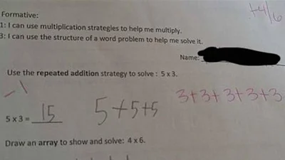 El problema matemático viral: 5x3 no es lo mismo que 3x5 El problema matemático viral: 5x3 no es lo mismo que 3x5