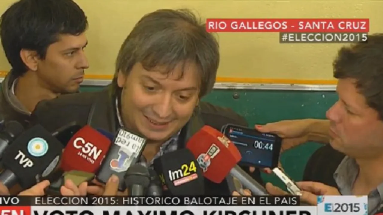 Votó Máximo Kirchner y cargó contra Macri