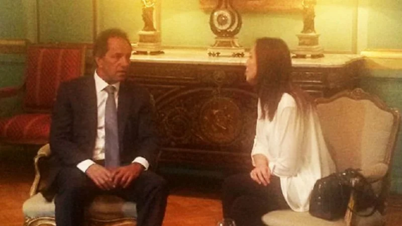 Vidal se reunió con Scioli para comenzar la transición