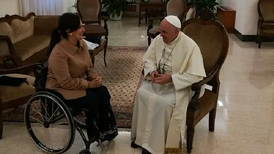 La particular broma del Papa a Michetti La particular broma del Papa a Michetti