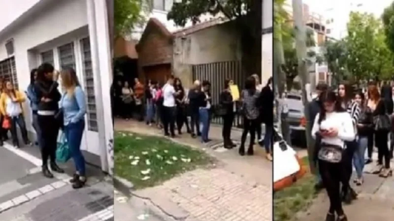 La peor cara del macrismo: Dos cuadras de cola por un puesto de trabajo