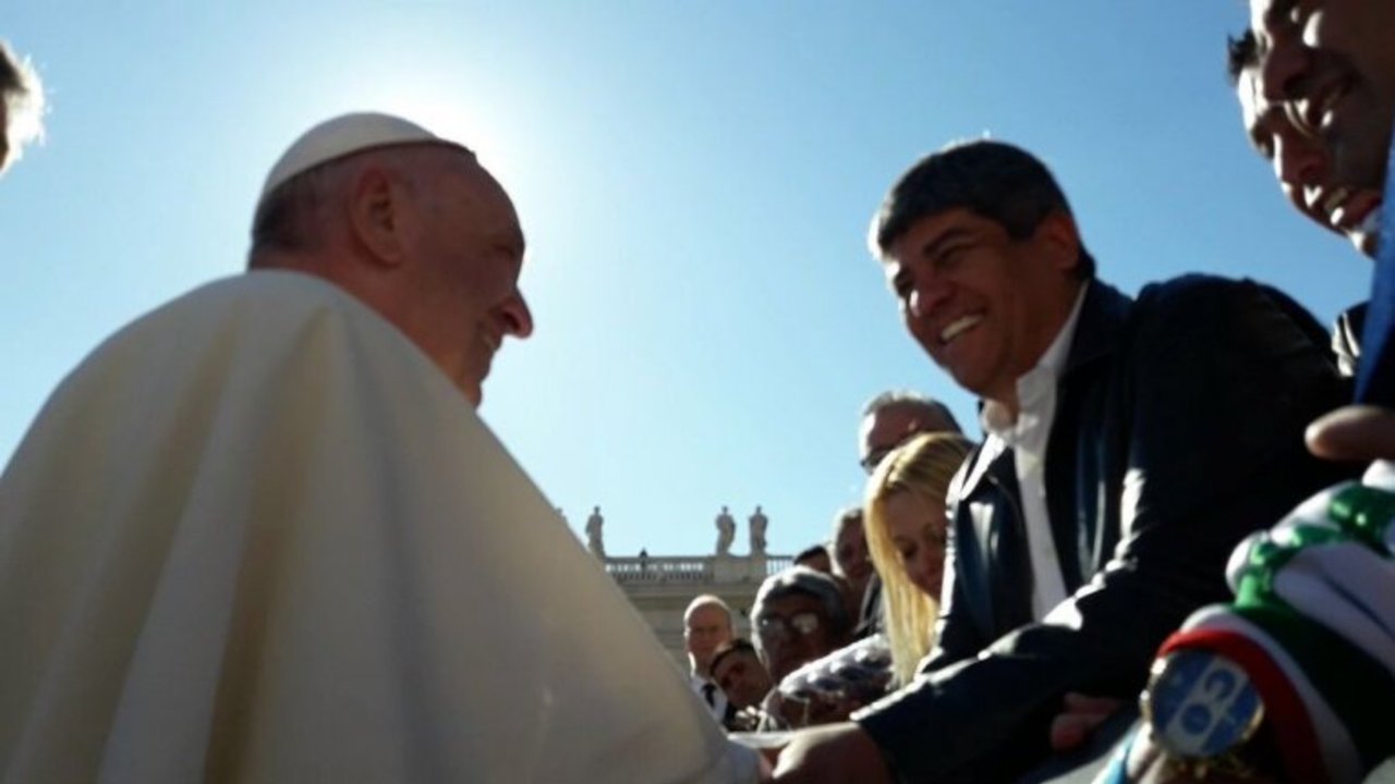 El papa Francisco recibió a Pablo Moyano en medio del debate por la reforma laboral