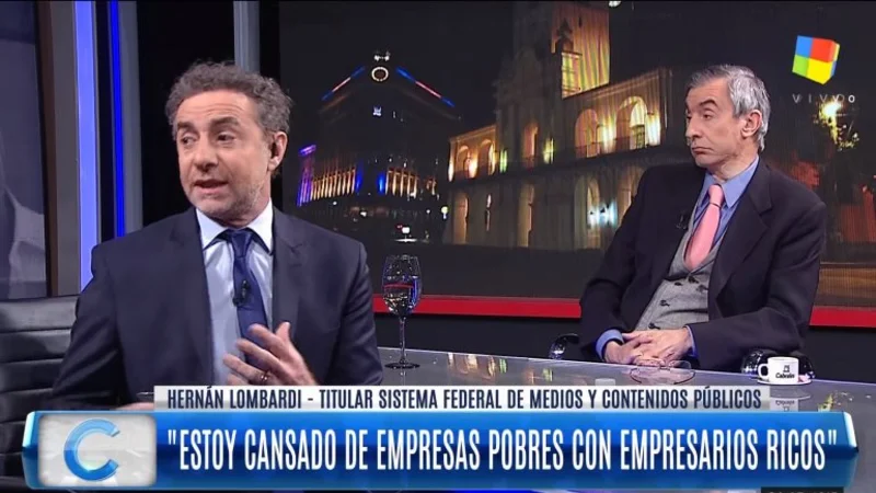 El mal momento de Lombardi cuando Majul reveló un "off" suyo y Nelson Castro deschavó a los nuevos dueños de C5N