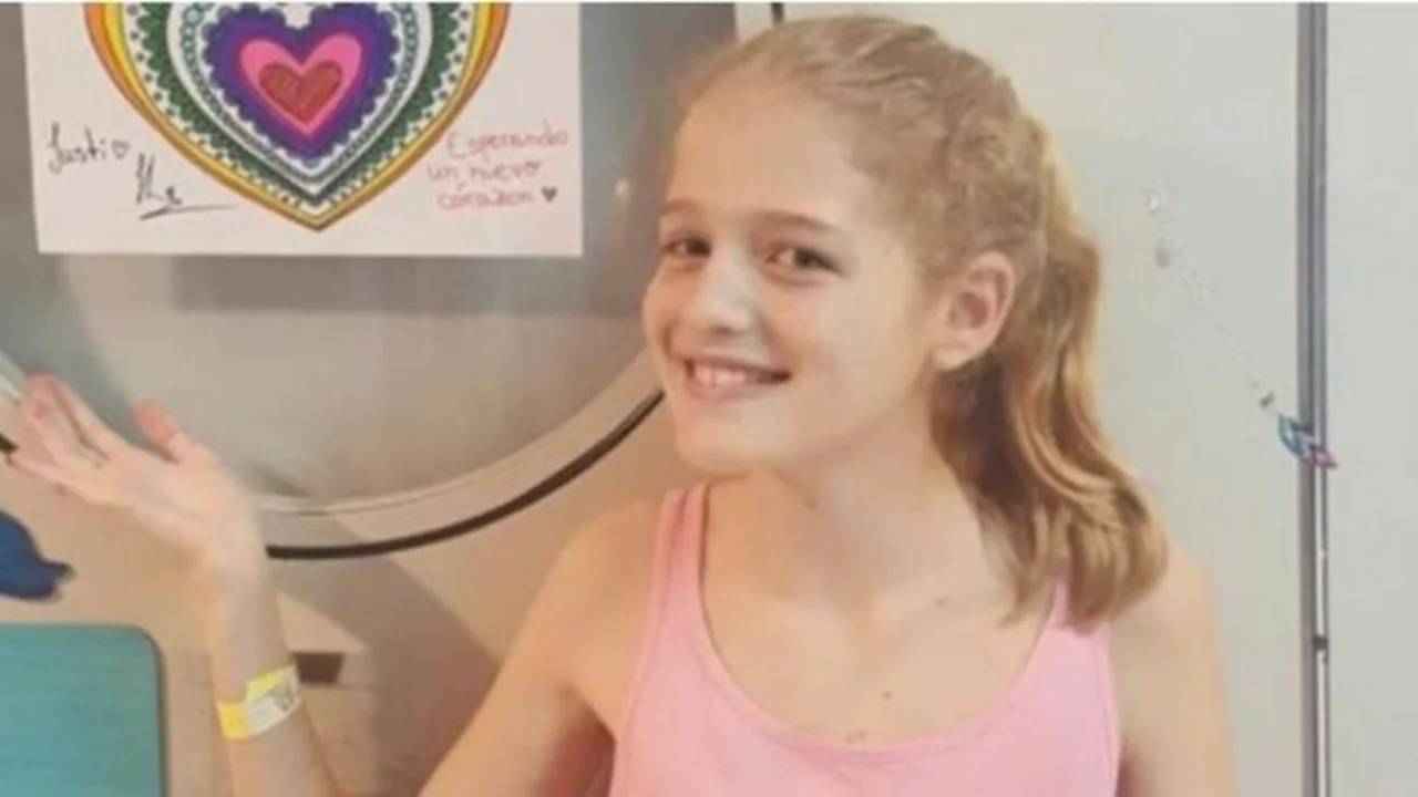 Murió Justina, la niña de 12 años que esperaba un corazón