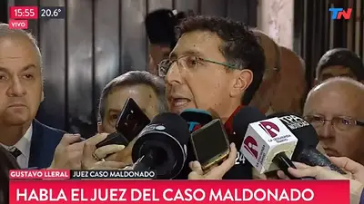 El juez Lleral: "Maldonado falleció por ahogamiento" El juez Lleral: "Maldonado falleció por ahogamiento"