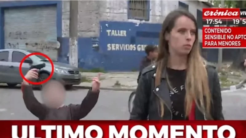 Amenazaron en vivo a una movilera de Crónica TV