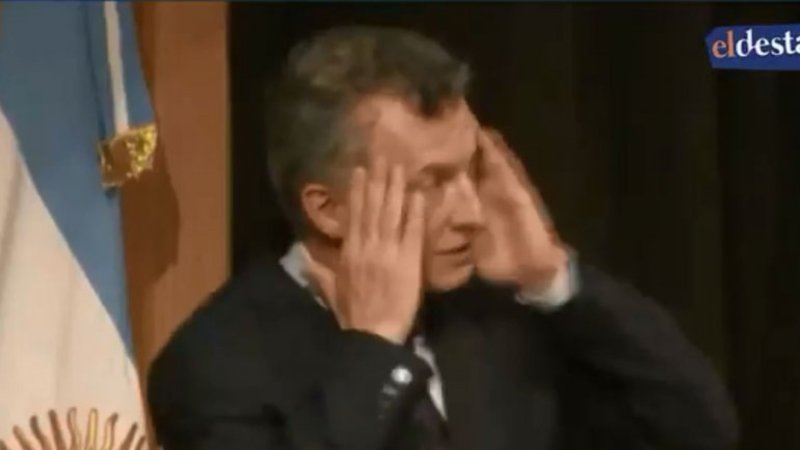 Mauricio Macri inventó una palabra en medio del discurso con Macron