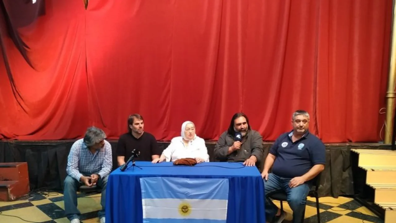 Junto a Hebe de Bonafini, dirigentes gremiales responsabilizaron a Bullrich por cualquier situación en la marcha contra el G20