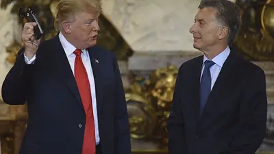 Papelón en el recibimiento de Macri a Trump en la Casa Rosada por el G20 Papelón en el recibimiento de Macri a Trump en la Casa Rosada por el G20
