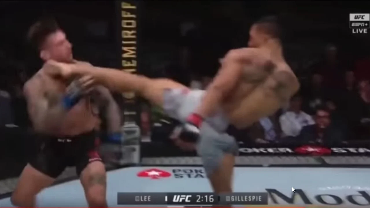 UFC: el video del increíble nocaut de Kevin Lee sobre Gregor Gillespie que dejó desmayado a su rival