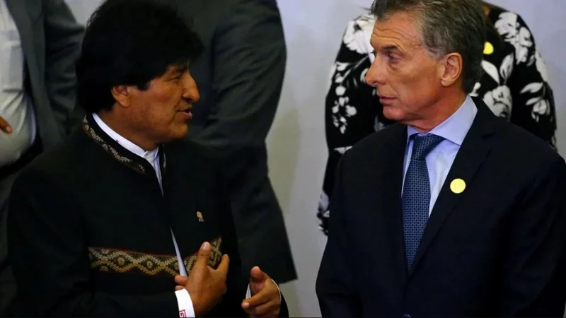 Evo Morales y Macri 