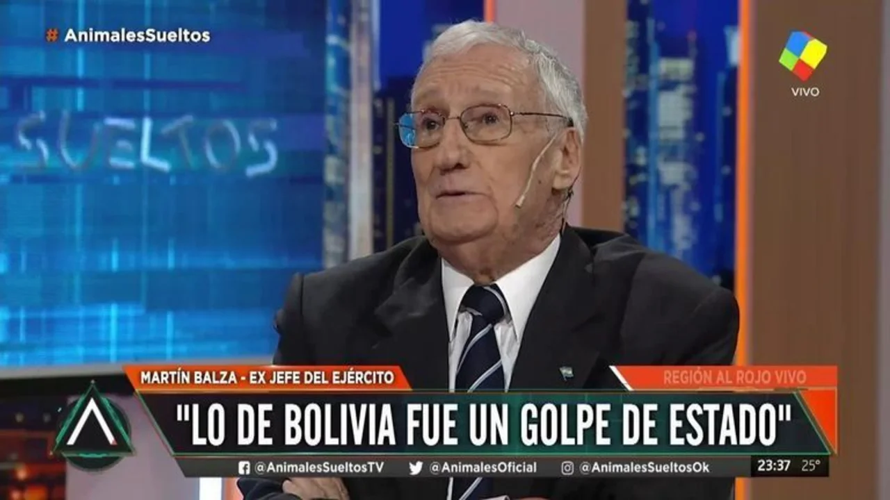 Martín Balza, ex jefe del Ejército: "En Bolivia hubo un golpe de Estado"
