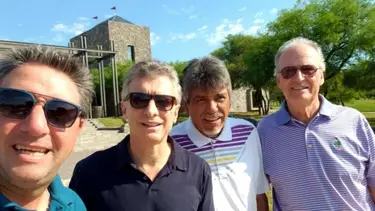 En medio de la crisis regional, Mauricio Macri jugó al golf