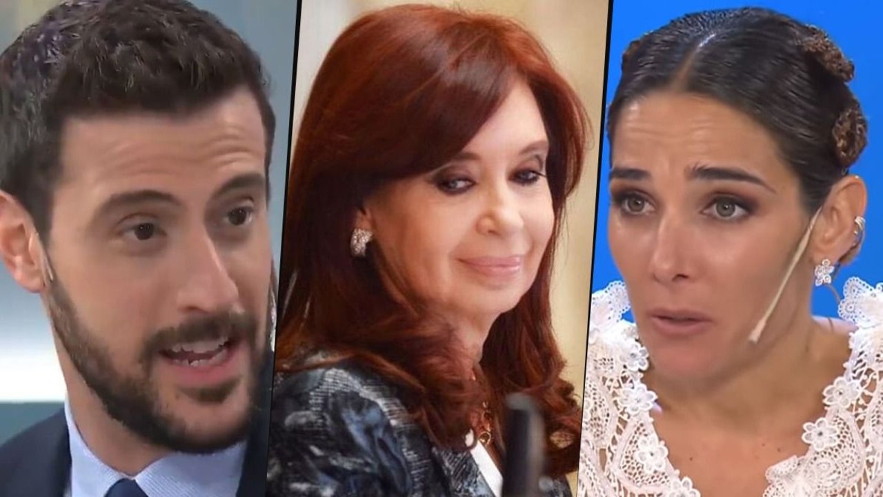 Diego Leuco, Cristina Kirchner y Juana Viale en Almorzando con Mirtha Legrand
