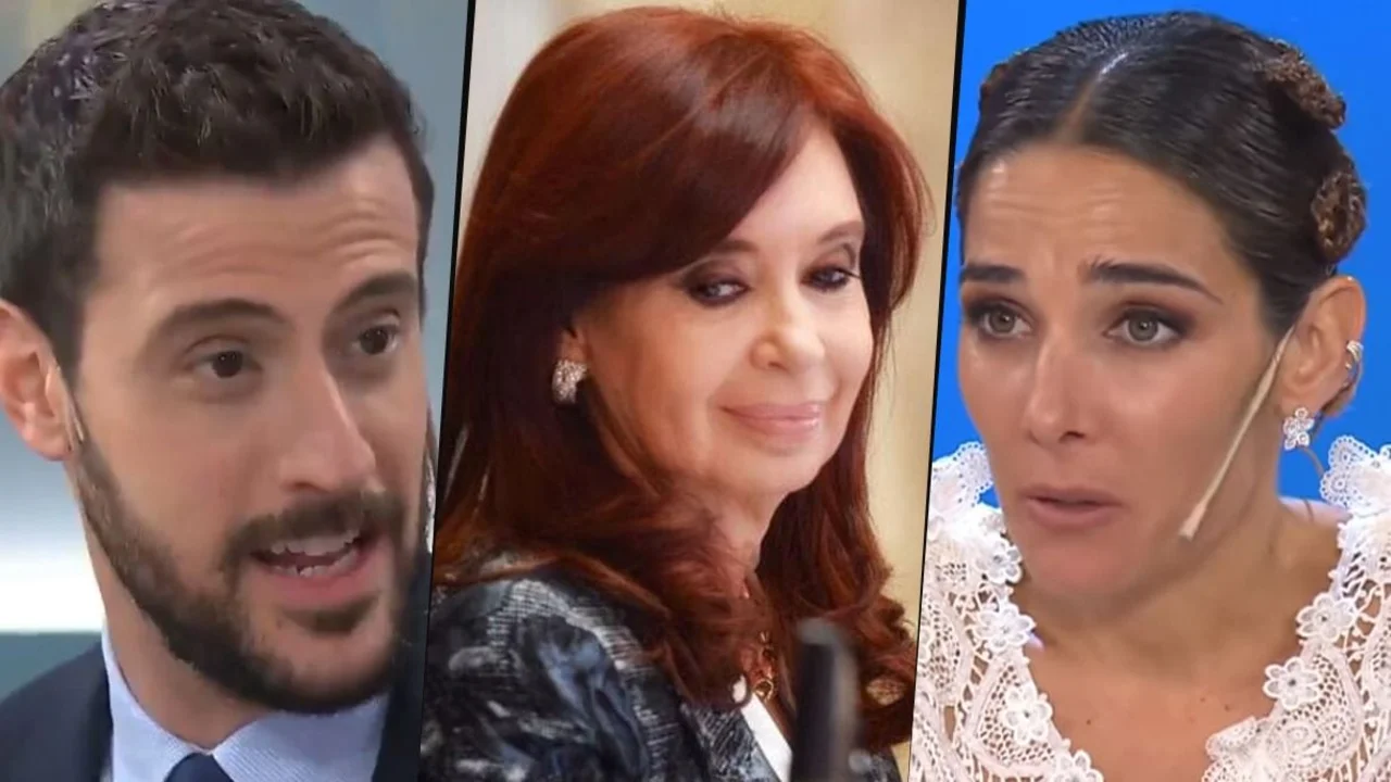 Diego Leuco, Cristina Kirchner y Juana Viale en Almorzando con Mirtha Legrand