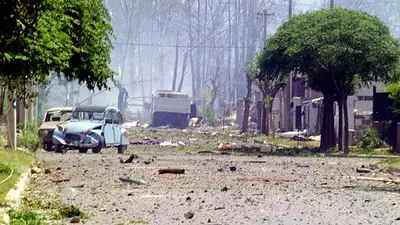 La explosión en Río Tercero. La explosión en Río Tercero.