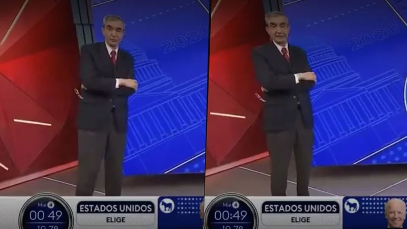 A Nelson Castro le quedó prendido el micrófono en el aire de TN cuando hablaba sobre las elecciones en Estados Unidos