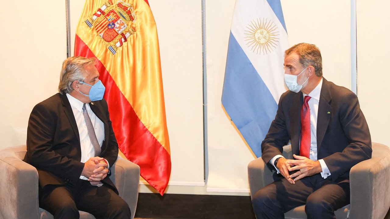 Bolivia: Alberto Fernández mantuvo una audiencia con el Rey de España, Felipe VI