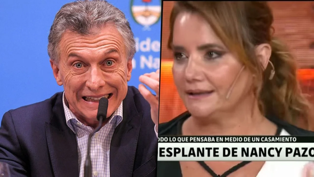Mauricio Macri y Nancy Pazos, ex pareja de Diego Santilli