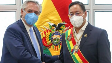Alberto Fernández se reunió con Luis Arce en La Paz