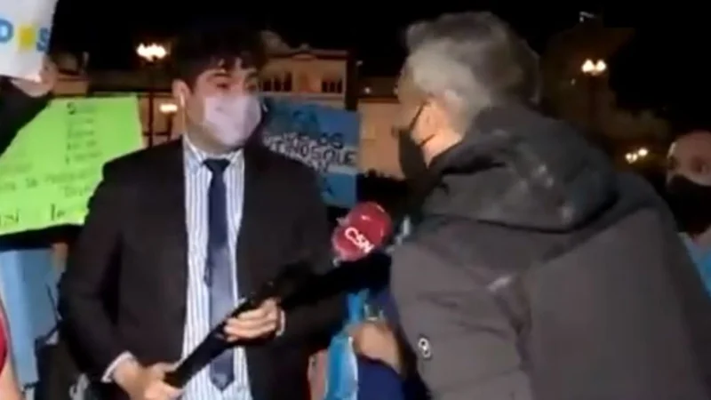 8N: manifestantes macristas echaron y agredieron a un periodista de C5N