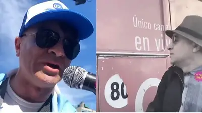 El violento video de un antivacuna en el 8N: "A C5N le tiraría un misil" El violento video de un antivacuna en el 8N: "A C5N le tiraría un misil"