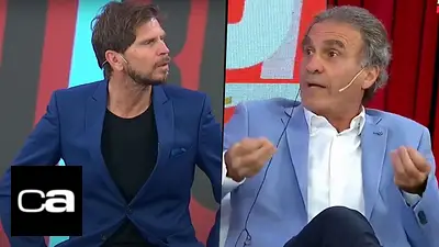 El Pollo Vignolo y Oscar Ruggeri discuten en ESPN por la llamada telefónica que el Cabezón recibió en el programa El Pollo Vignolo y Oscar Ruggeri discuten en ESPN por la llamada telefónica que el Cabezón recibió en el programa