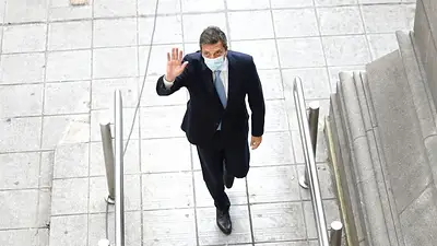 Massa llegó al Congreso tras otro hisopado negativo Massa llegó al Congreso tras otro hisopado negativo
