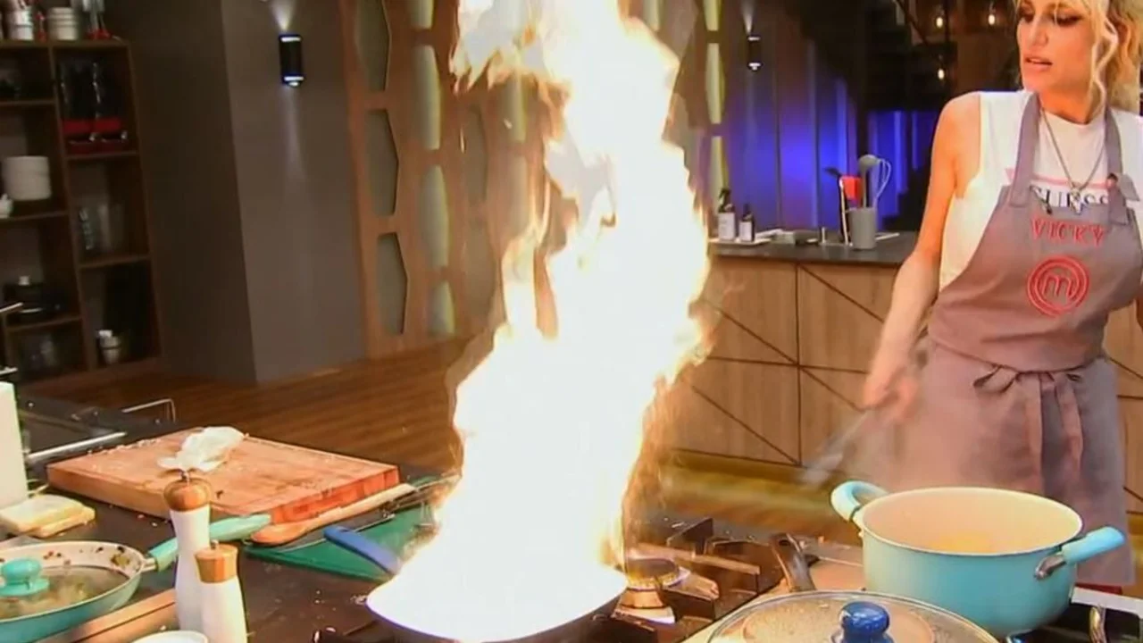 Vicky Xipolitakis y un dramático incendio en su vuelta a MasterChef