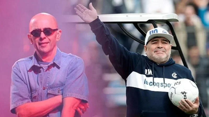 Maradona y el Indio Solari