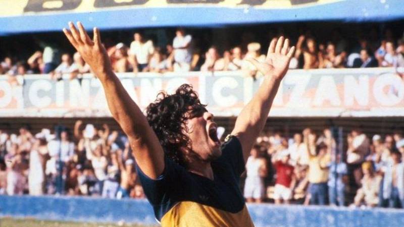 diego maradona  en boca 