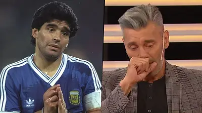 Diego Maradona y Sergio Goycochea Diego Maradona y Sergio Goycochea