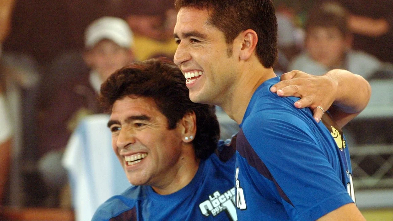 La reacción de Riquelme al enterarse de la muerte de Diego Maradona