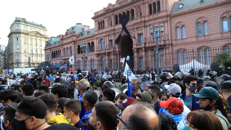 velorio de diego maradona 