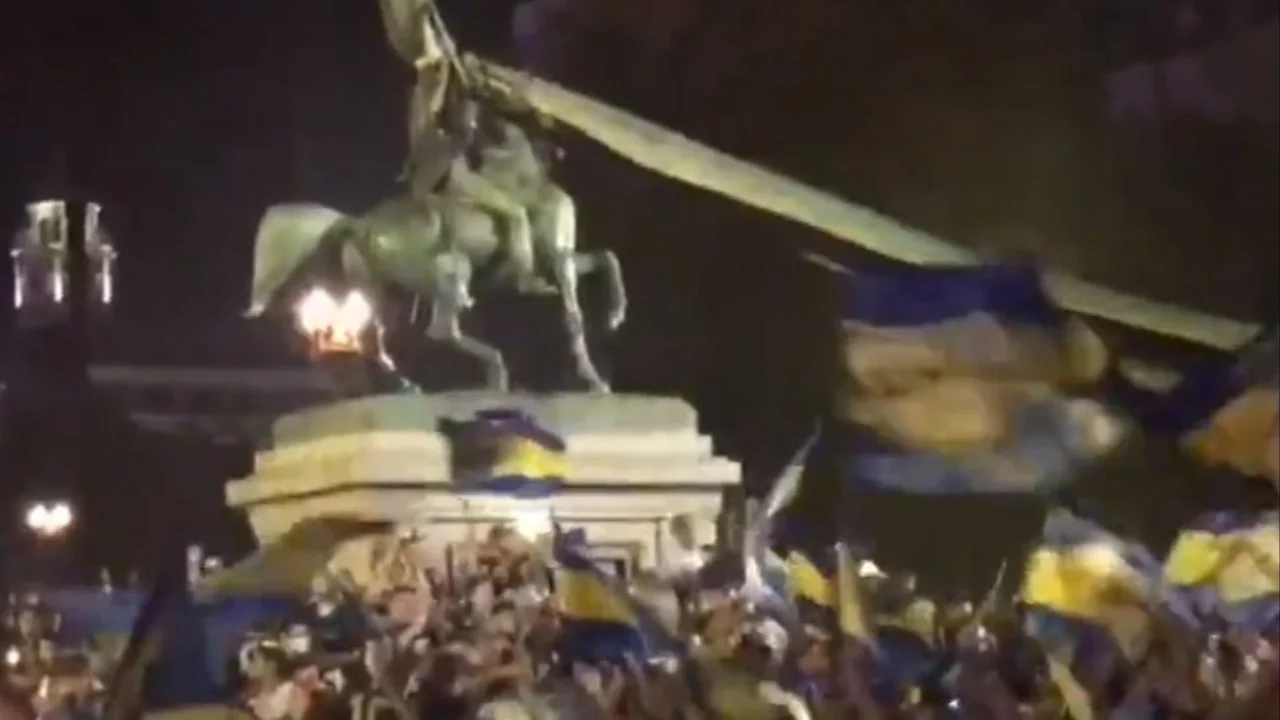 hinchada de Boca canta la marcha peronista