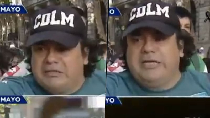 El llanto de un hincha por la muerte de Diego Maradona