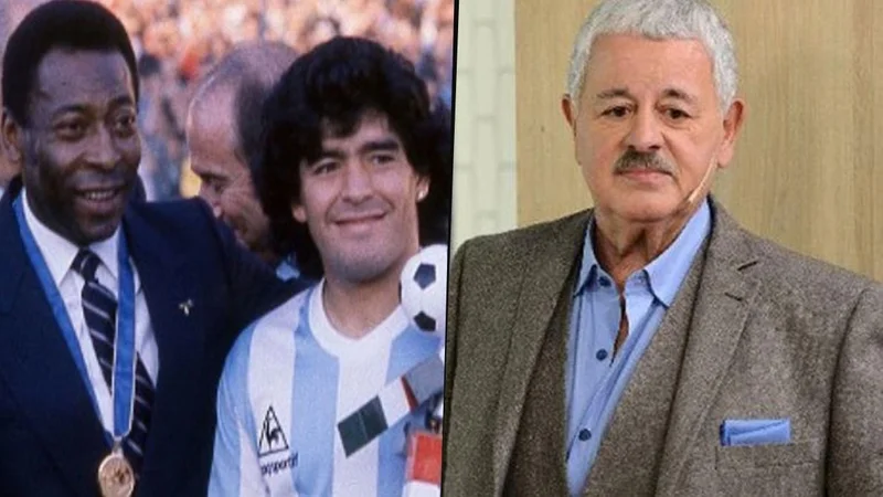 Pelé, Diego Maradona y Tití Fernández