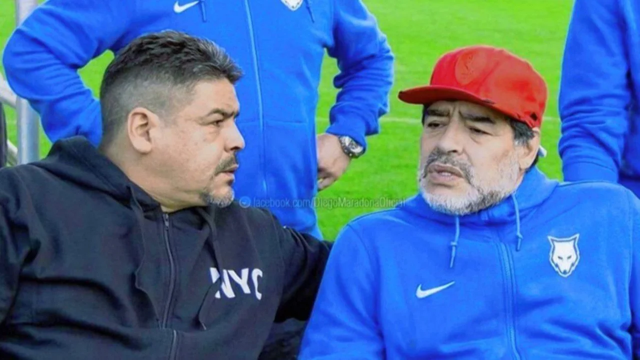 Diego Maradona y Hugo Maradona
