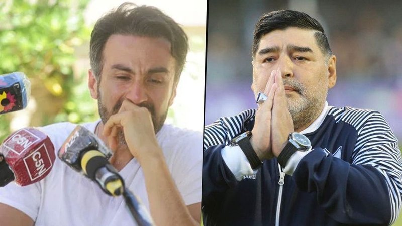El médico Leopoldo Luque y Diego Armando Maradona