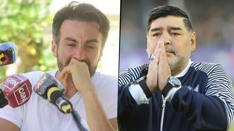 El médico Leopoldo Luque y Diego Armando Maradona