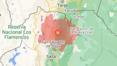 Un sismo de 5.9 de magnitud en la escala de Richter azotó el norte de Salta Un sismo de 5.9 de magnitud en la escala de Richter azotó el norte de Salta