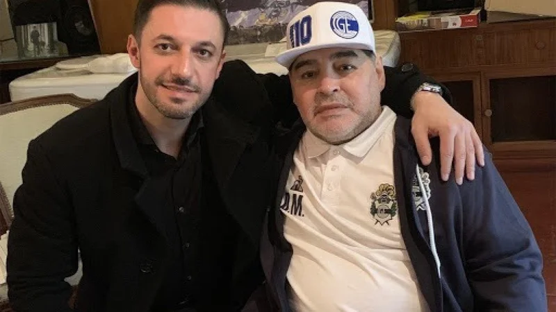 Matías Morla y Diego Maradona