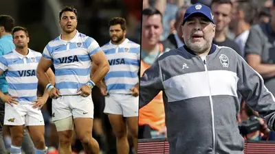 Los Pumas y Diego Maradona Los Pumas y Diego Maradona