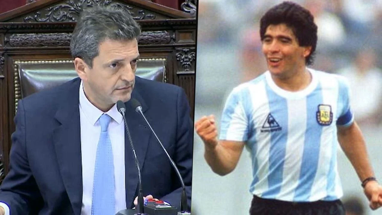 Sergio Massa y el homenaje a Diego Maradona